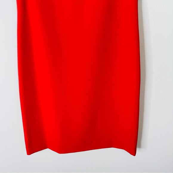 NEW Kasper red black tan color block preppy office midi dress 4 - Picture 3 of 7